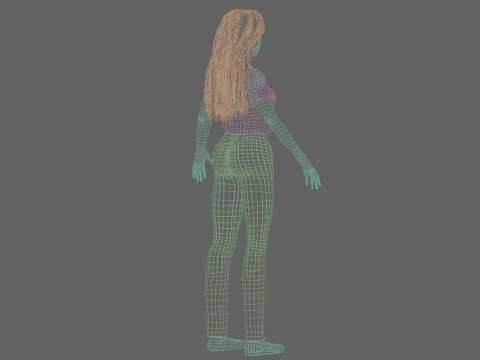Sweet Basic Woman V30993 3D Model