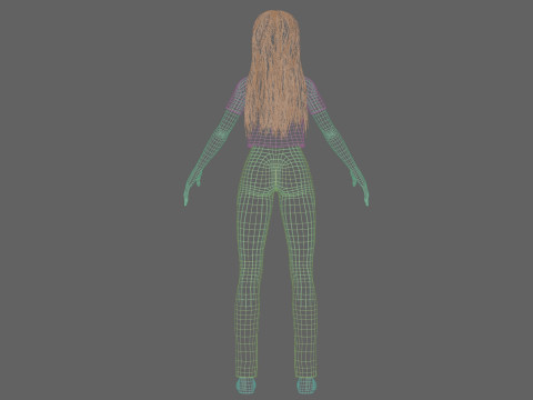 Sweet Basic Woman V30993 3D Model