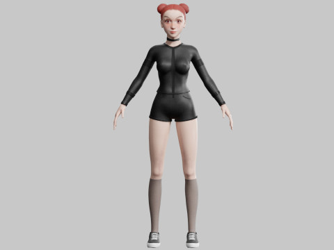 Sweet cute Woman V24907 Modelo 3D