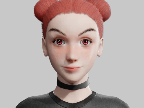 प्यारी प्यारी महिला V24907 3D मॉडल