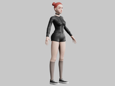 Sweet cute Woman V24907 Modelo 3D