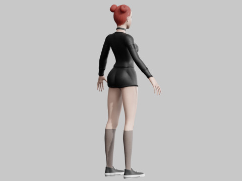 Sweet cute Woman V24907 Modelo 3D
