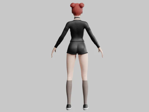 प्यारी प्यारी महिला V24907 3D मॉडल