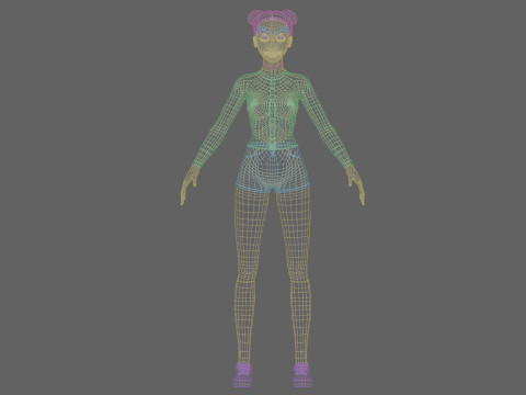 Sweet cute Woman V24907 Modelo 3D