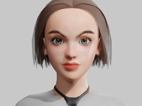 Dulce mujer bonita V31882 Modelo 3D