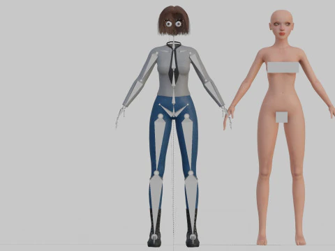 Dulce mujer bonita V31882 Modelo 3D