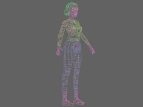 Dulce mujer bonita V31882 Modelo 3D