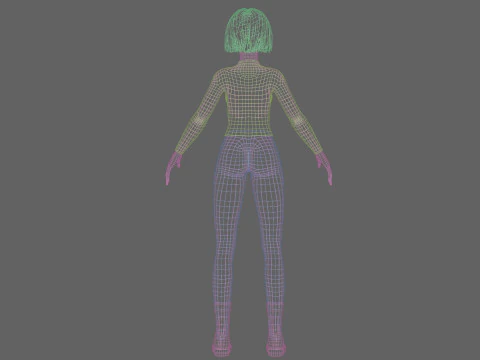 Dulce mujer bonita V31882 Modelo 3D