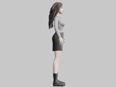 Teen cute Woman V38783 Modello 3D
