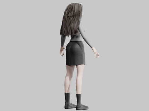 Teen cute Woman V38783 Modello 3D