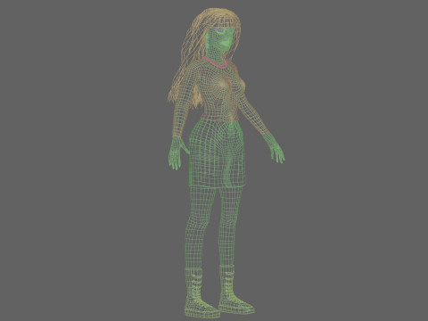 Teen cute Woman V38783 Modello 3D