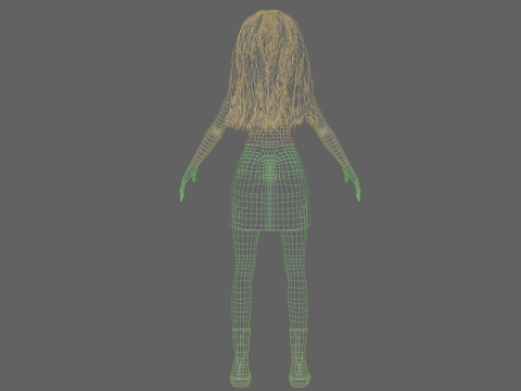Teen cute Woman V38783 Modello 3D