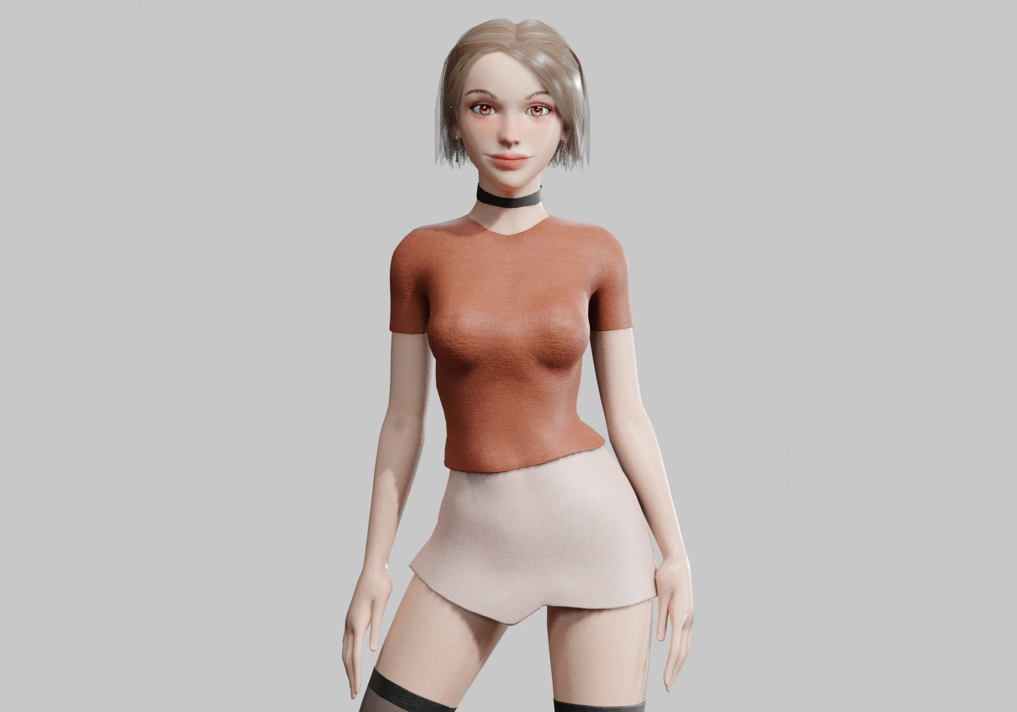 Teen Pretty Woman V30619 3D Model .c4d .max .obj .3ds .fbx .stl .blend