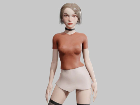 Gen&ccedil; G&uuml;zel Kadın V30619 3D Model