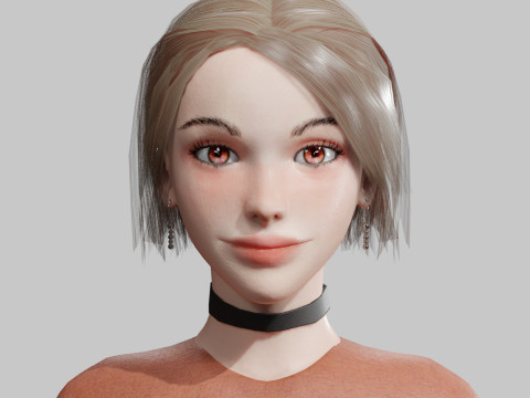 Teen Pretty Woman V30619 3D 모델