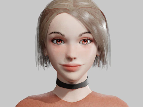 Teen Pretty Woman V30619 3D Model