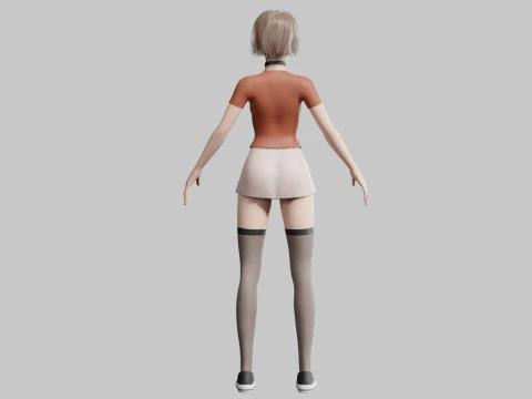 Teen Pretty Woman V30619 3D Model