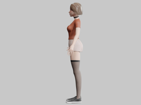 Teen Pretty Woman V30619 3D 모델