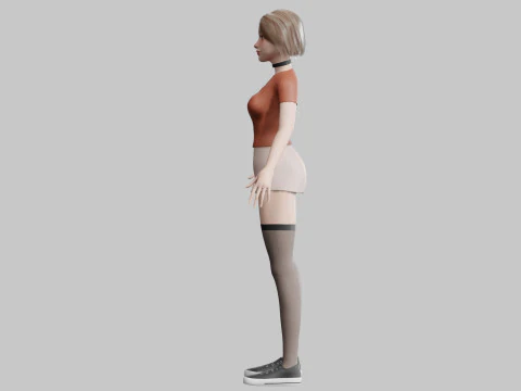 Teen Pretty Woman V30619 3D Model