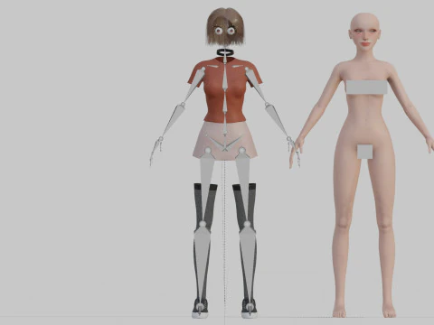 Teen Pretty Woman V30619 3D Model