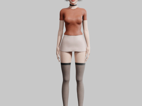 Teen Pretty Woman V30619 3D 모델