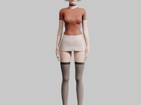 Teen Pretty Woman V30619 3D Model