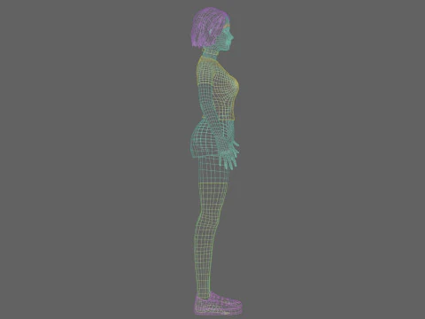 Teen Pretty Woman V30619 3D Model