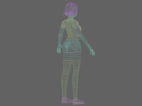 Teen Pretty Woman V30619 3D Model