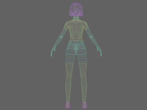 Teen Pretty Woman V30619 3D Model