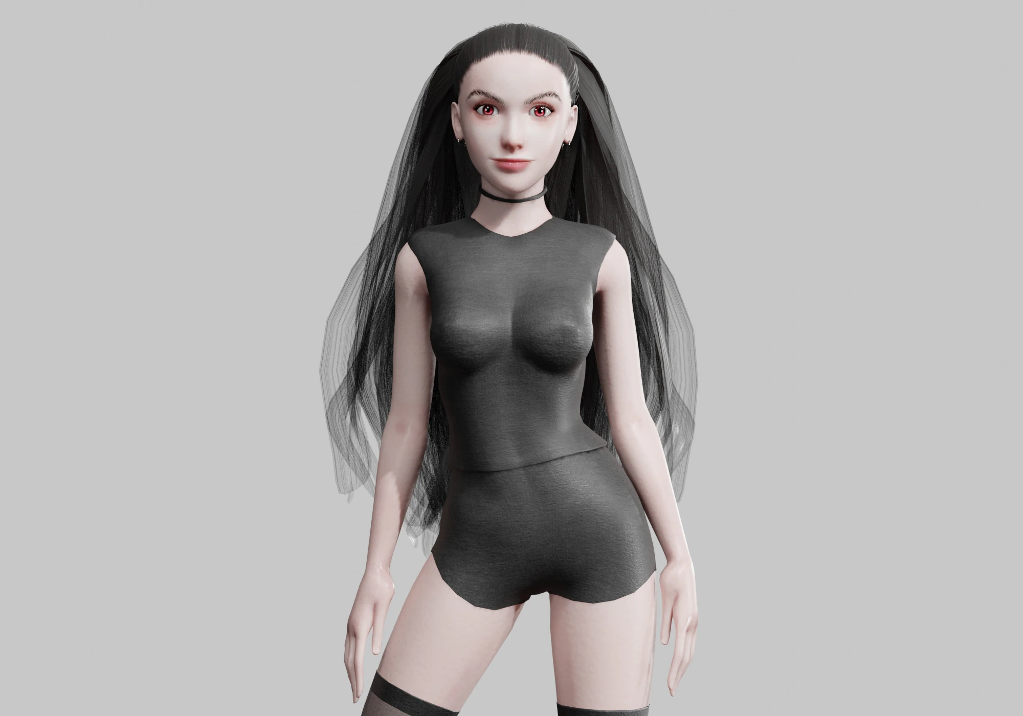 Young Pretty Woman V28667 3D Model .c4d .max .obj .3ds .fbx .stl .blend 