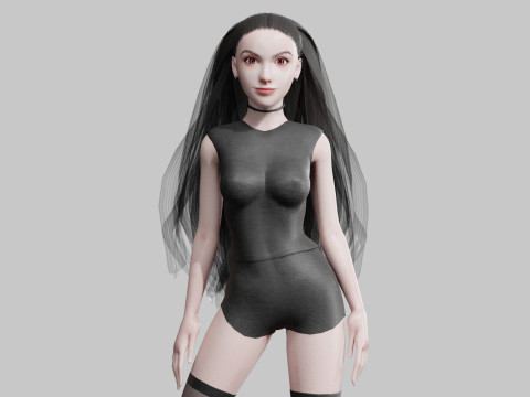 Young Pretty Woman V28667 Modèle 3D