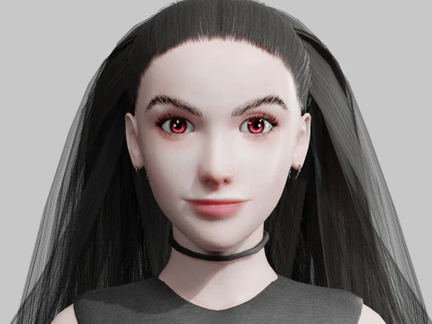 Young Pretty Woman V28667 3D Model
