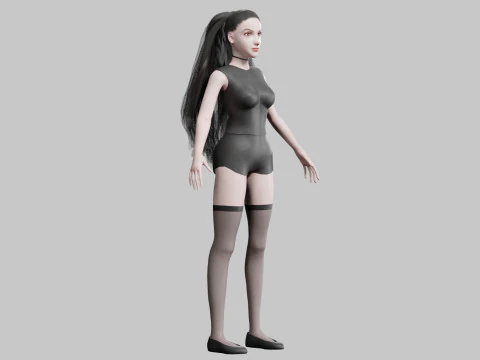 Young Pretty Woman V28667 3D Model