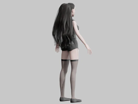 Young Pretty Woman V28667 3D Model