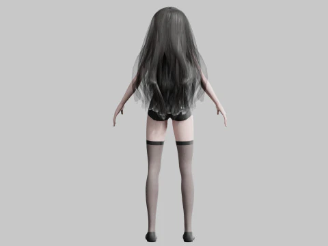 Young Pretty Woman V28667 3D Model