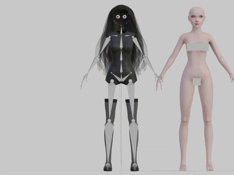 Young Pretty Woman V28667 3D Model