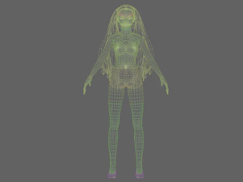 Young Pretty Woman V28667 3D Model