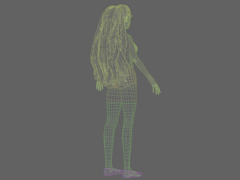 Young Pretty Woman V28667 Modelo 3D