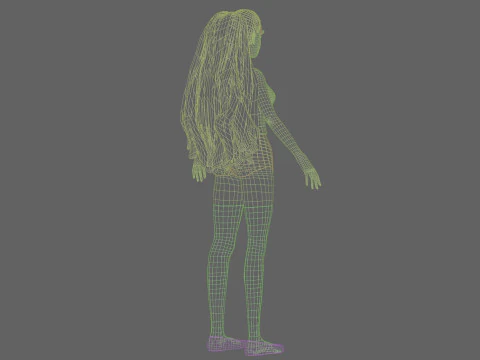 Young Pretty Woman V28667 3D Model