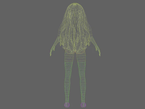 Young Pretty Woman V28667 3D Model