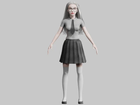 Basic Beautiful woman V33197 3D Model