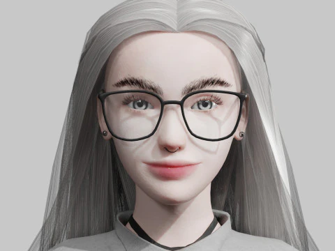 Basic Beautiful woman V33197 3D Model
