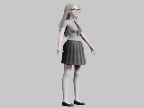 Basic Beautiful woman V33197 3D Модель