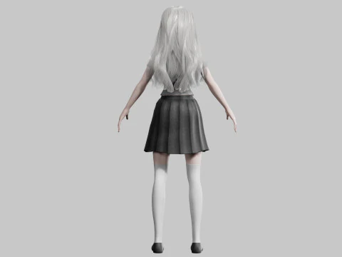Basic Beautiful woman V33197 3D Model