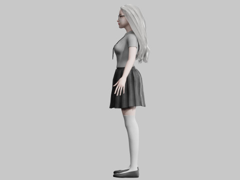 Basic Beautiful woman V33197 3D Модель