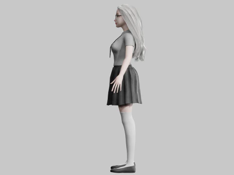 Basic Beautiful woman V33197 3D Model