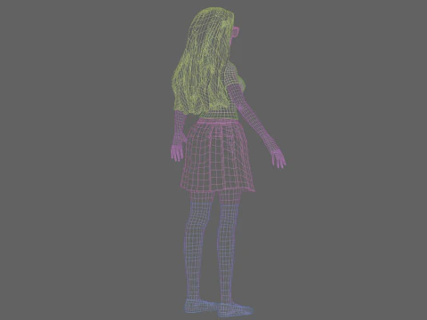 Basic Beautiful woman V33197 3D Model