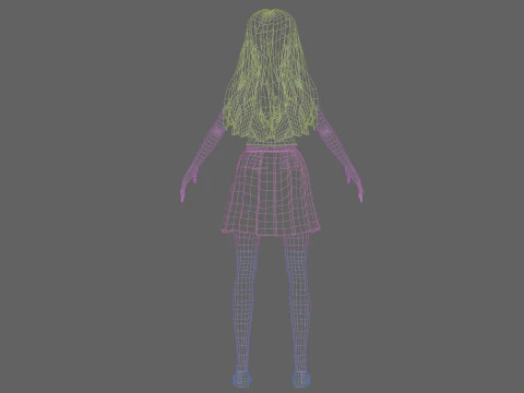 Basic Beautiful woman V33197 3D Model