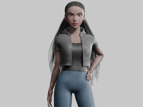 Базова класична жінка V29640 3D Модель