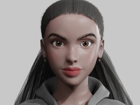Basic classic woman V29640 3D Model
